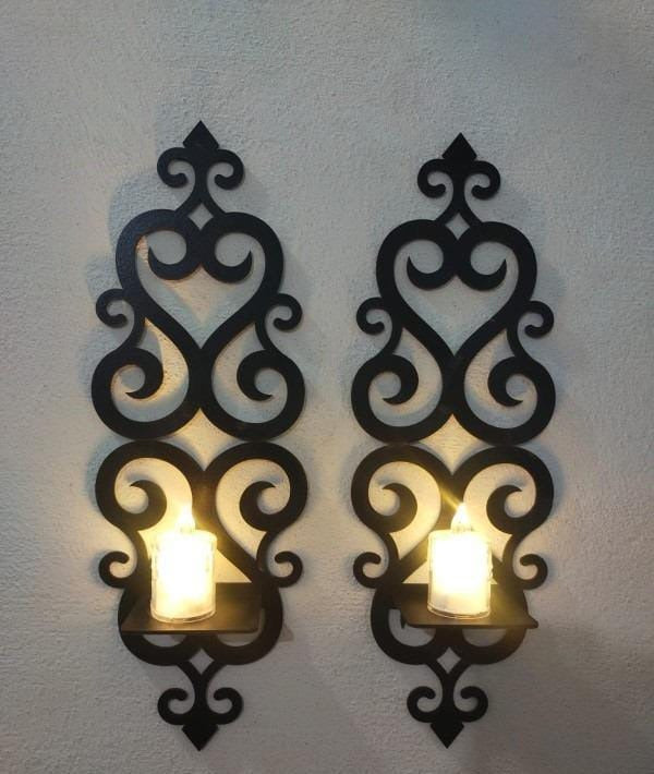wooden 3d Wall Sconce